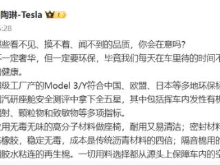 特斯拉被吐槽毛坯内饰！陶琳：新能源车座舱不一定要奢华 必须环保