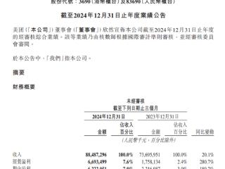 美团2024年财报出炉：全年营收3376亿元 年交易用户创历史新高