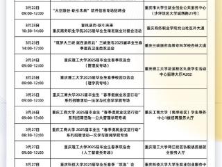 重庆本周将举行49场招聘会 高校毕业生速来