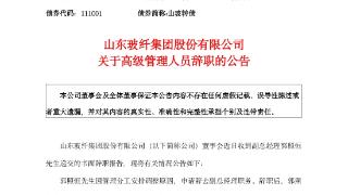 郭照恒辞去山东玻纤副总经理职务