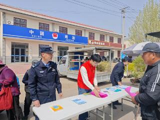 蒙阴县司法局云蒙湖司法所开展“法治护航营商”宣传活动
