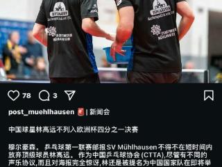 林高远赴欧计划搁浅，中国乒协致歉！
