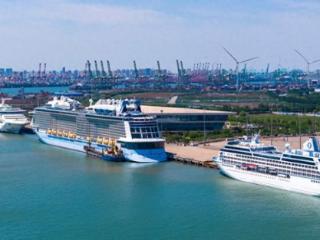 新华全媒+丨三船同靠 天津国际邮轮母港迎来客流高峰