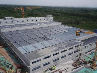 济南高新区的“云巴之家”气势不凡，云巴综合车场快建好了