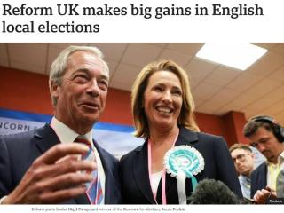 右翼政党拿下地方议会最多席位 英国“两党制”要崩？