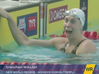 自己都惊了 美国飞鱼再破女100蝶世界纪录 一年破15次成家常便饭