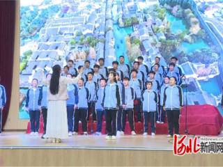 高邑县职教中心举办青年节校园合唱比赛