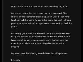这就是顶流！《GTA6》跳票公告引爆全网 浏览量破亿