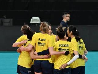 科内利亚诺女排3-0斯坎迪奇，卫冕欧冠冠军，朱婷夺欧冠第三冠