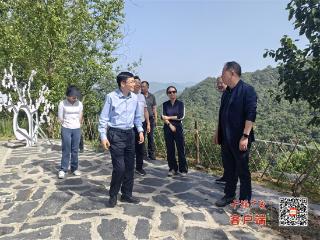 郧阳区调研沧浪山国家森林公园4A创建工作