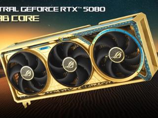 外观很奢华：华硕将推ROG ASTRAL RTX 5080“黄金版”
