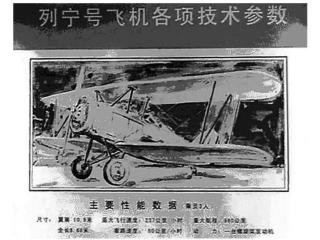 中国工农红军第一架属于自己的飞机，徐向前给飞机起名“列宁”号