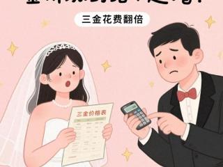 年轻人开始租三金结婚 金价高涨催生新趋势