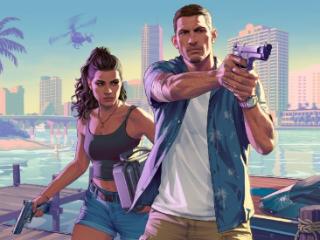 《GTA6》精美壁纸欣赏 男女主角登场亮相