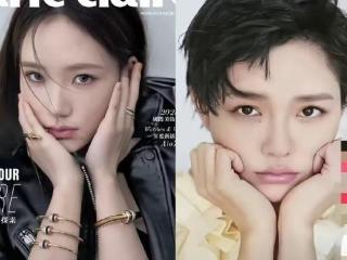 小S二女儿接管大S资源：和大S登同款杂志封面，模仿动作摆造型