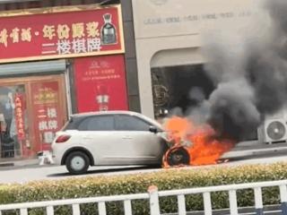 五菱缤果当街起火 整车被烧报废！车主：被邻居通知才知道车着了