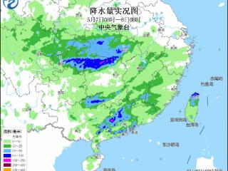南方降雨进入最强时段 并伴有大范围强对流天气