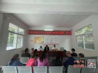 竹溪向坝乡裕丰村主题党日上的“诸葛会”