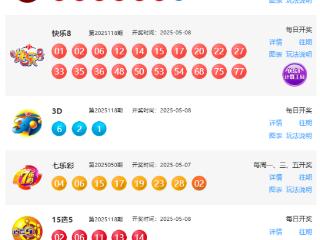 5月8日福彩中奖号码