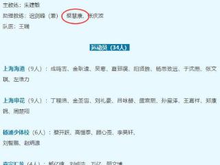 一人一队！35岁蔡慧康转型教练，出现在上海U15代表队助教名单上