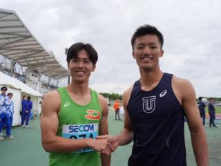 日本两位大学生短跑选手百米连破十秒 顺风过猛推动高光成绩诞生