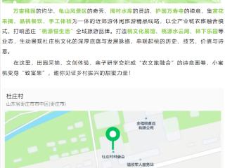 市中区杜庄桃源里农文旅综合体“板泉山居”项目5月10日开园