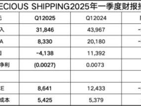 泰国珍宝航运一季度亏损414万美元｜航运界