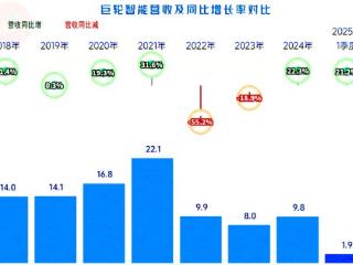 巨轮智能2024年和2025年一季度表现如何？似乎不太乐观