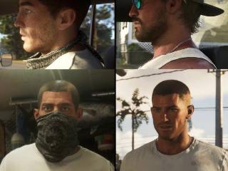 博主看GTA6两部预告间角色变化：男女主颜值提升