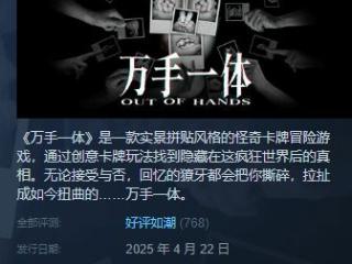 Steam好评如潮！《万手一体》疑似与发行商解除合作