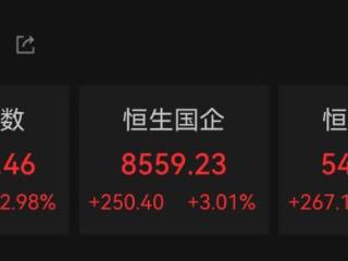 中国资产大涨！恒生科技指数收涨5.16%