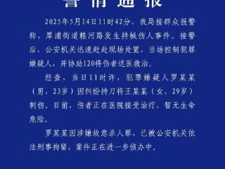 男子持刀刺伤女子 成都警方：涉嫌故意杀人被刑拘
