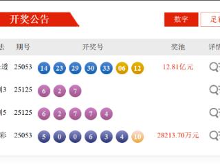 5月15日体彩中奖号码