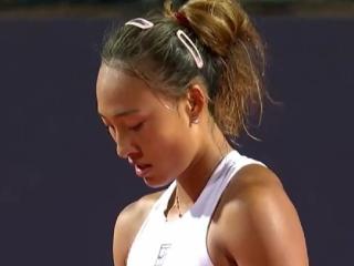 6-7！6-4！6-7！郑钦文被淘汰，对高芙3连败，无缘罗马1000赛决赛