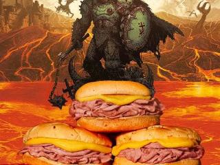 快餐店晒《毁灭战士》"联动"图 Xbox:肉盾有了新含义!