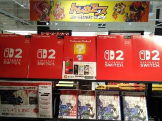 NS2卡带实物在日本多家门店上架 均为空壳仅供参考