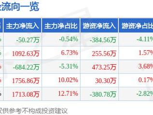 新集能源（601918）5月16日主力资金净卖出50.27万元