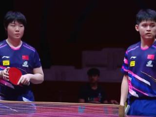国乒世乒赛开门红！林诗栋蒯曼横扫跨国组合，对手“放弃”女搭档