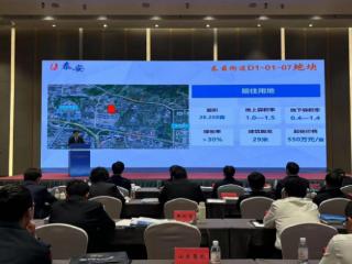 泰安市优质地块亮相全省对接洽谈会