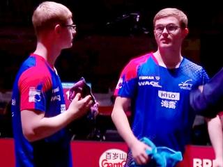 世乒赛险爆大冷！男双世界第一0-2连扳3局，勒布伦兄弟绝地反击