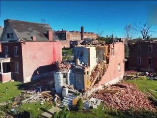 强风暴席卷美国多州致28人遇难 当地居民：窗户都被吹飞了