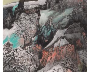 晴川雪景寄真情——萧维永的山水画