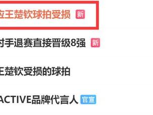 王楚钦球拍受损登热搜：国际乒联已回应 记者直言主办方能力不足