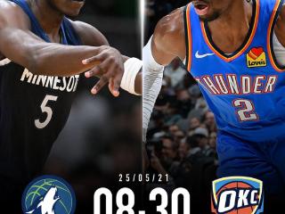 ⭐明日NBA西决：雷霆vs森林狼大战一触即发，谁能先拔头筹？