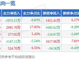 迅捷兴（688655）5月20日主力资金净卖出1975.21万元