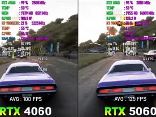 12款游戏实测RTX 5060对比RTX 4060：提升超预期、8GB显存是硬伤