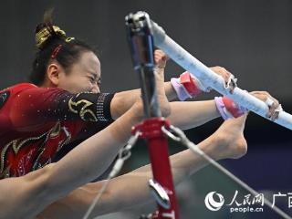 全国体操锦标赛丨女子高低杠决赛在南宁举行