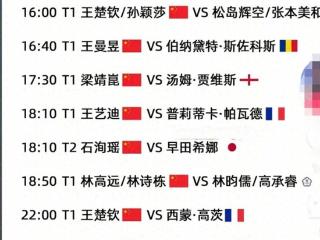 5.22:恭喜孙颖莎、王楚钦3:1成功晋级4强，张本美和、松岛出局