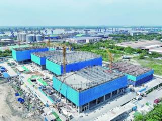 南京新港生物医药产业园总部基地加紧建设