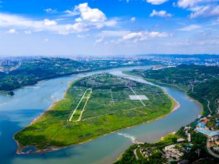 雨后初霁绘新景 重庆鱼洞中坝岛展现生态田园画卷
